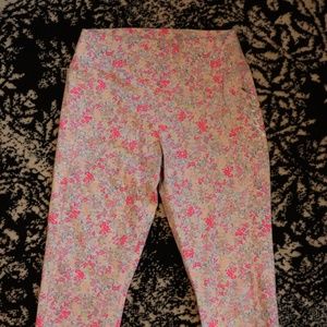 VICTORIA SECRET PINK  FLORAL LEGGINGS